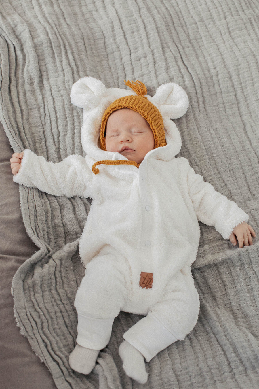 Cute Bear Hooded Jumpsuit for Kids – Cozy & Stretchable Cotton by Zezuzulla at www.brixbailey.com