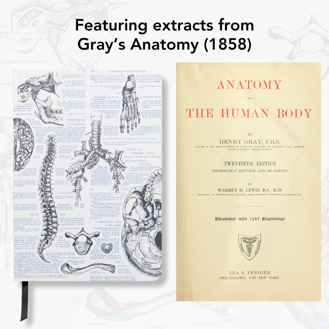 Anatomy A5 Hardcover Notebook