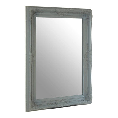 Baroque Rectangular Antique Grey Wall Mirror