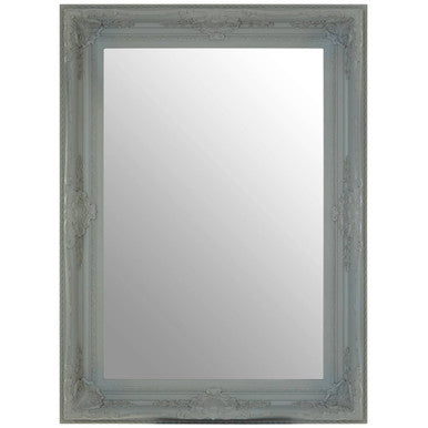 Baroque Rectangular Antique Grey Wall Mirror