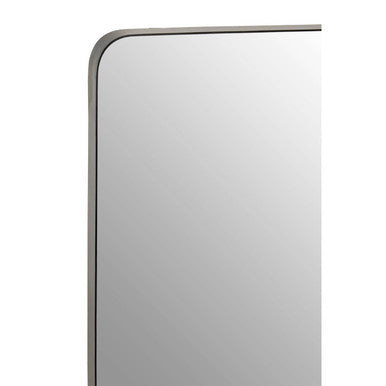 Matt Black Square Wall Mirror