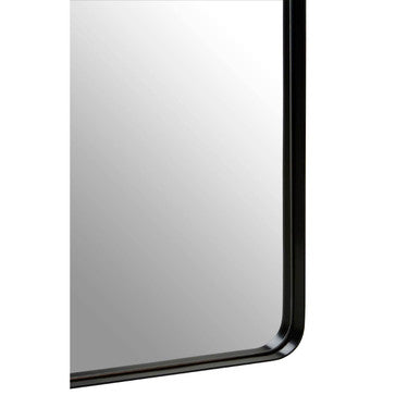 Matt Black Square Wall Mirror