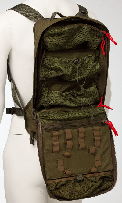 Durable Combat Medic Bag – Military Green, Multi-Access Compartments by Galvi Linda at www.brixbailey.com