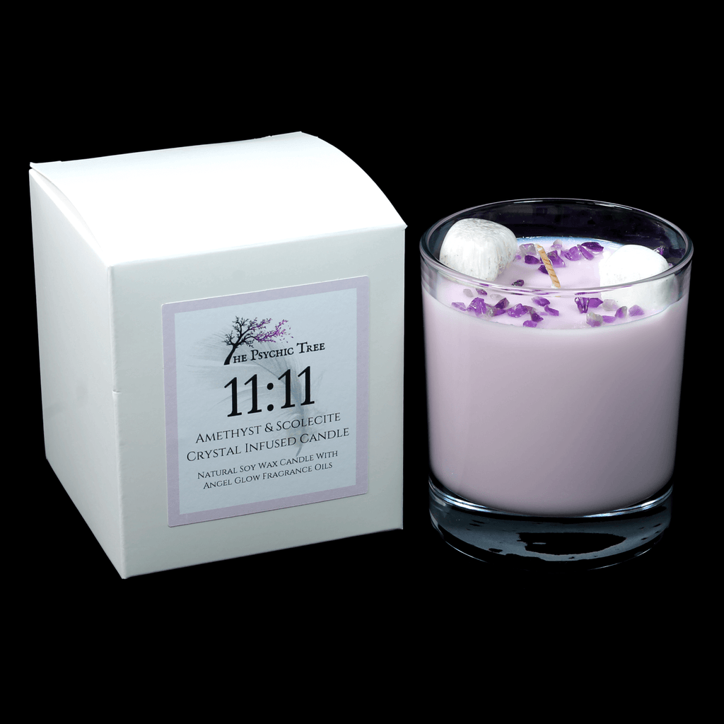Angel Numbers 11:11 Crystal Infused Scented Candle