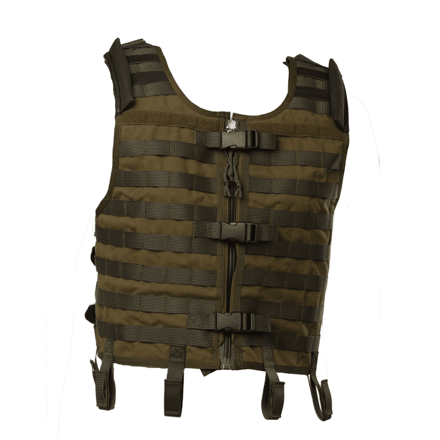 Adjustable MOLLE Tactical Vest 113-090-03 – Military Green Cordura by Galvi Linda at www.brixbailey.com