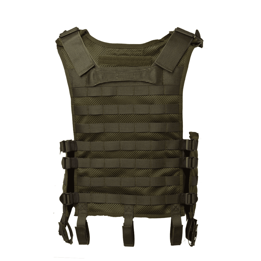 Durable Tactical MOLLE Vest 113-090-03 – Military Green Cordura by Galvi Linda at www.brixbailey.com