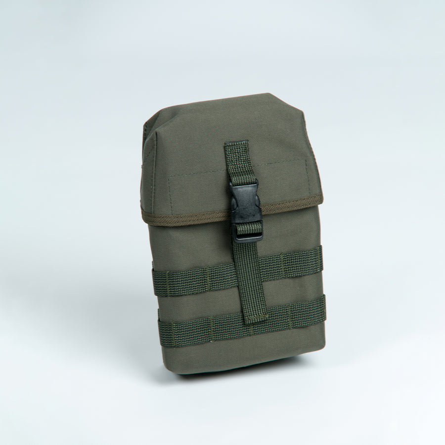 Durable Cordura Utility Pouch with Sock – Military Green by Galvi Linda at www.brixbailey.com