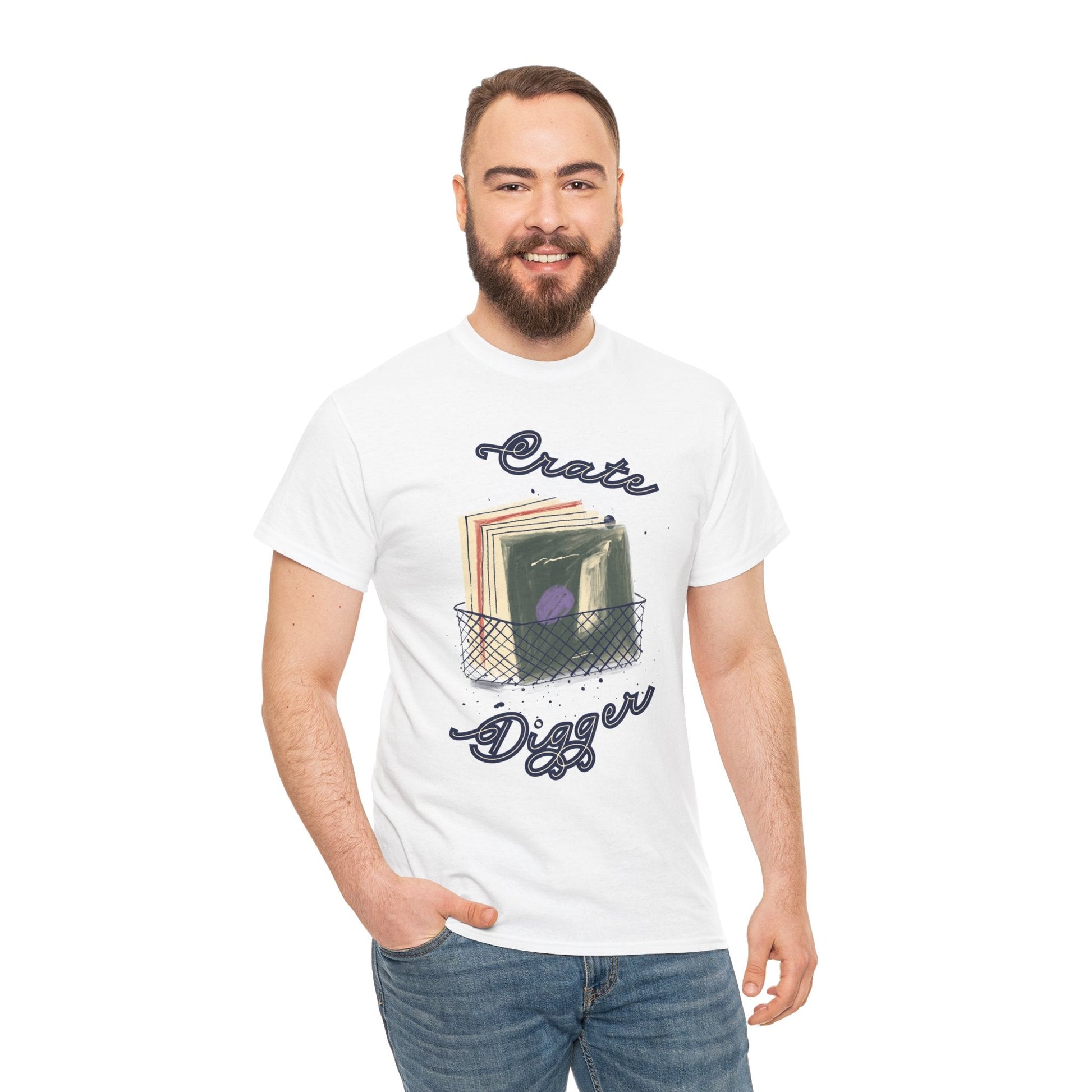 Crate Digger Vinyl Records Men's T-Shirt