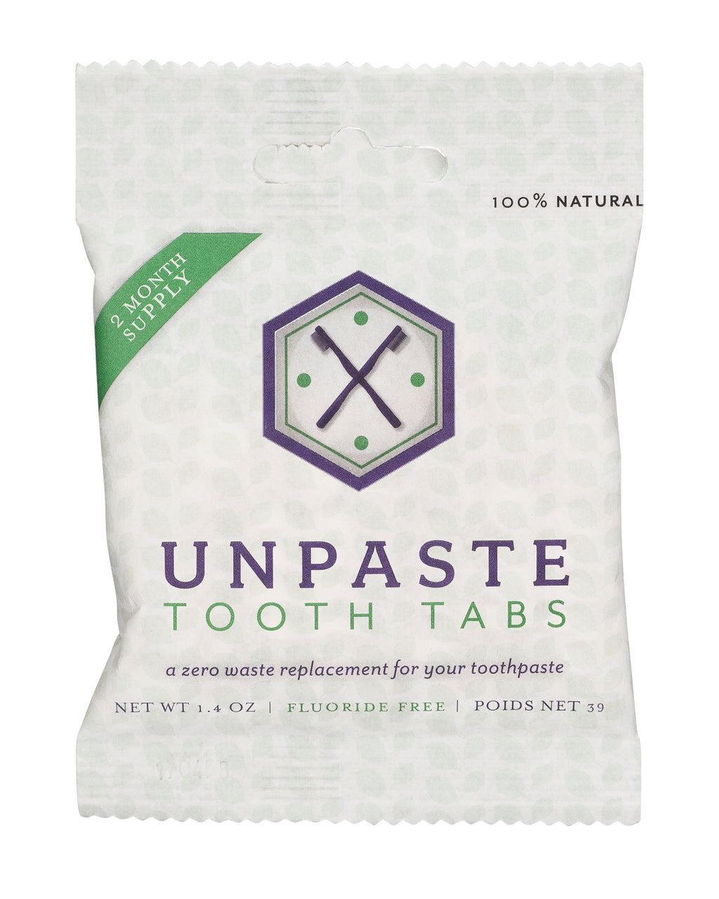 Tooth Tabs Fluoride Free, 125 Tabs