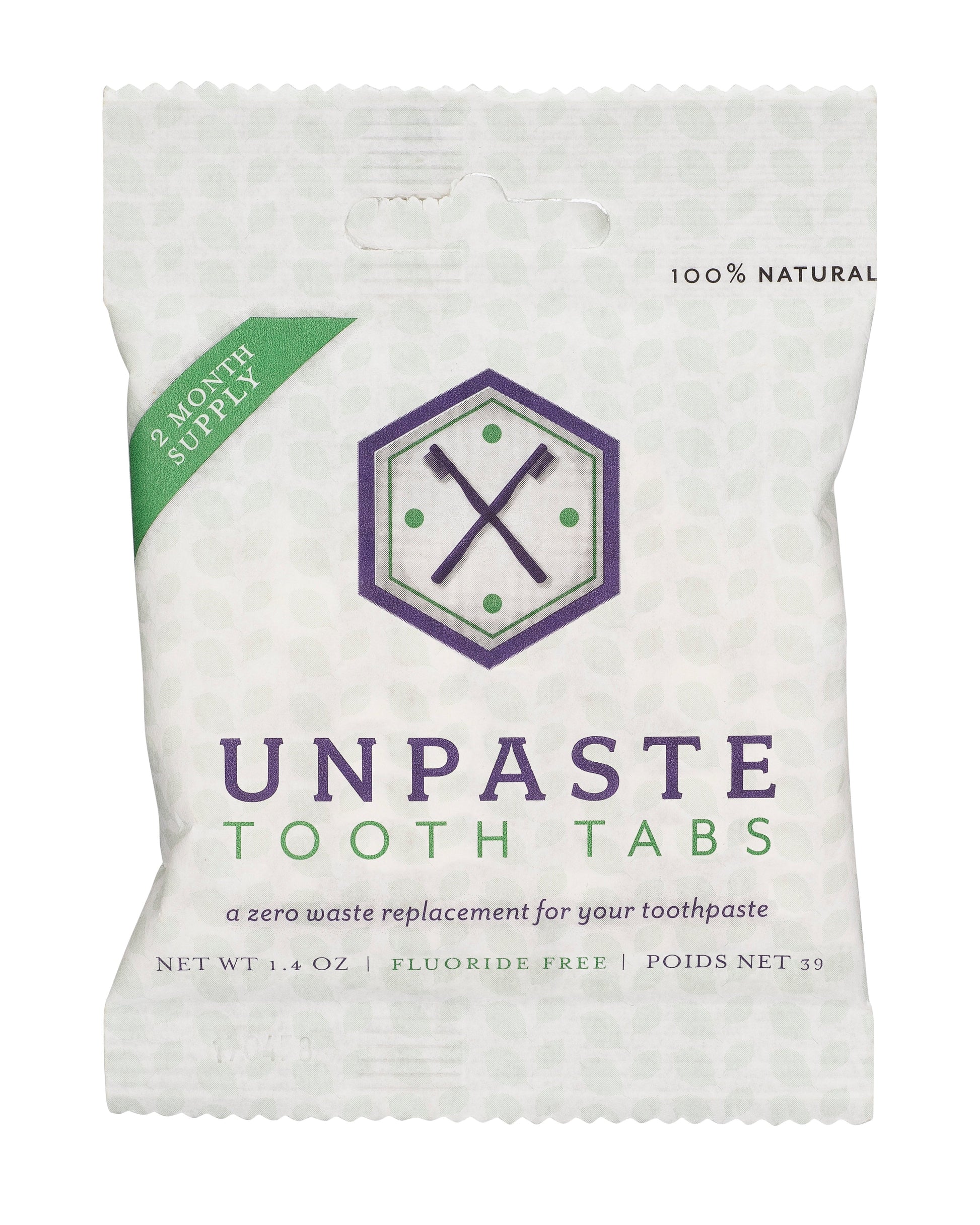 Tooth Tabs Fluoride Free, 125 Tabs