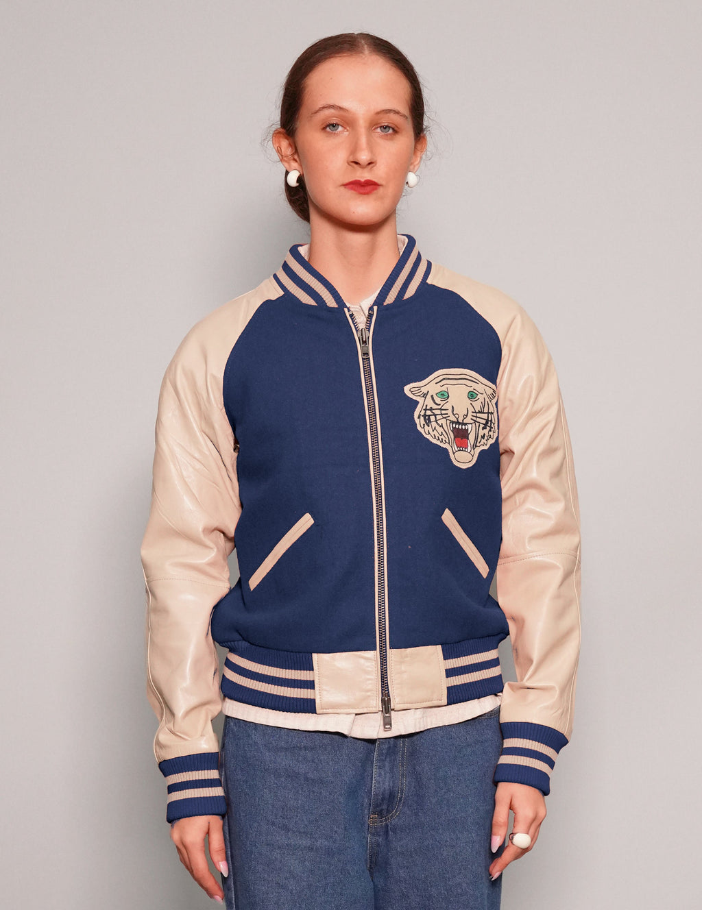 IMMORTAL Varsity Bomber Jacket - Blue