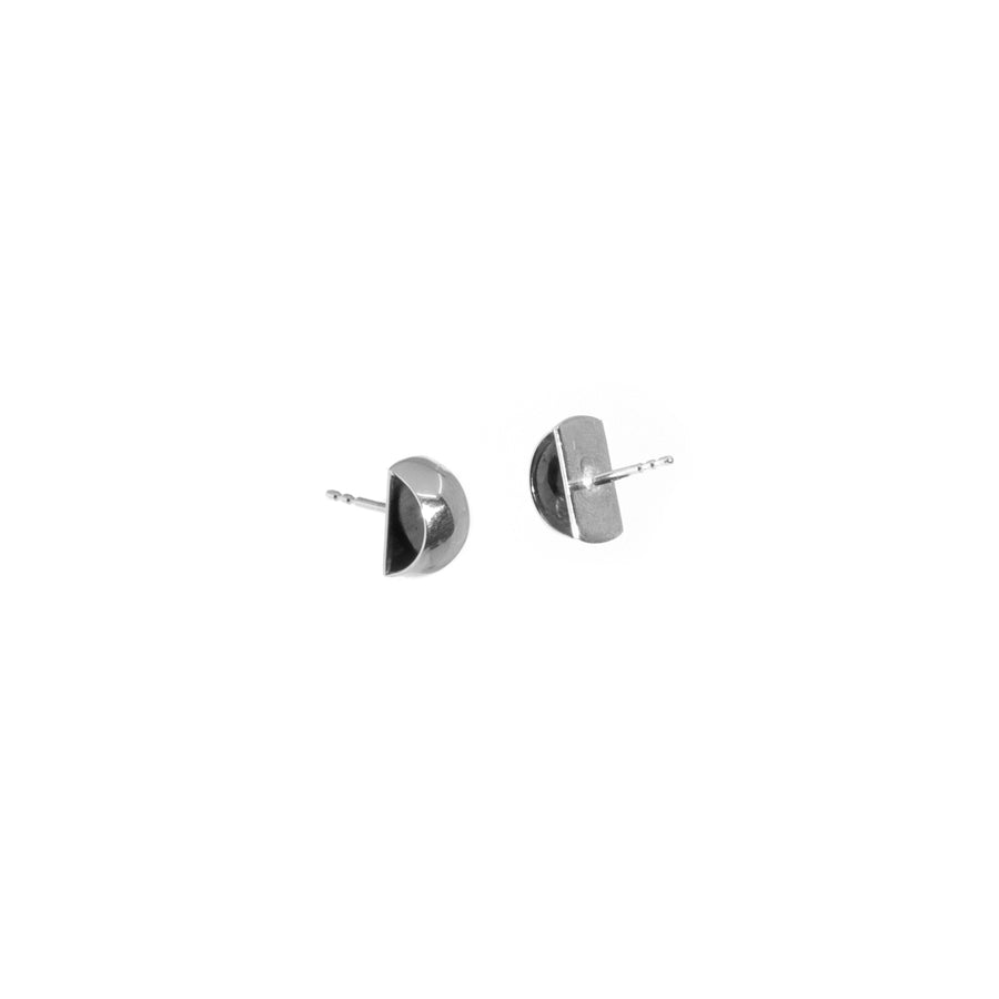 Minimalist Silver 925 Stud Earrings - Elegant & Handcrafted by Maarja Palu at www.brixbailey.com