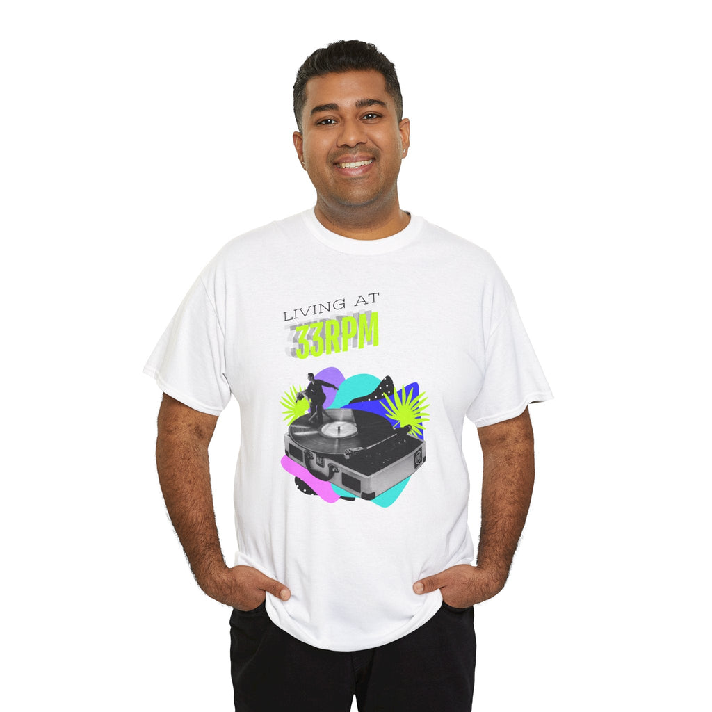 Living at 33rpm Flouro Men's T-Shirt