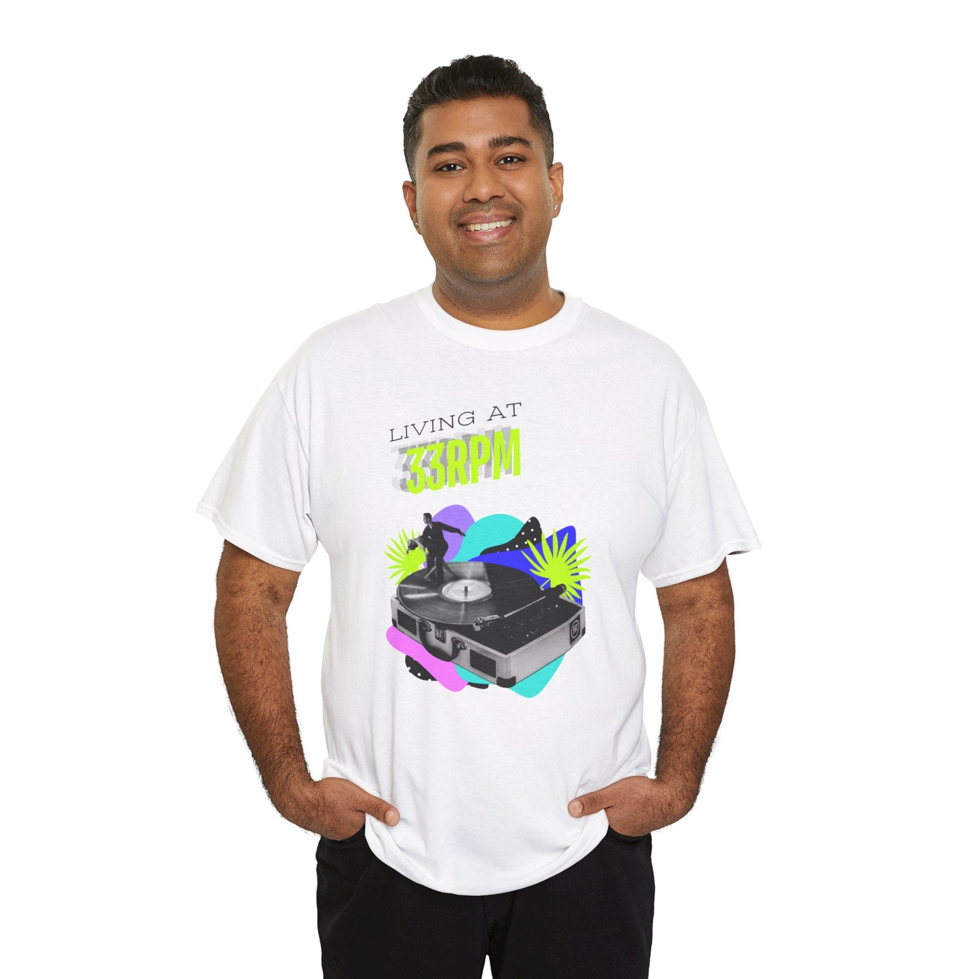 Living at 33rpm Flouro Men's T-Shirt