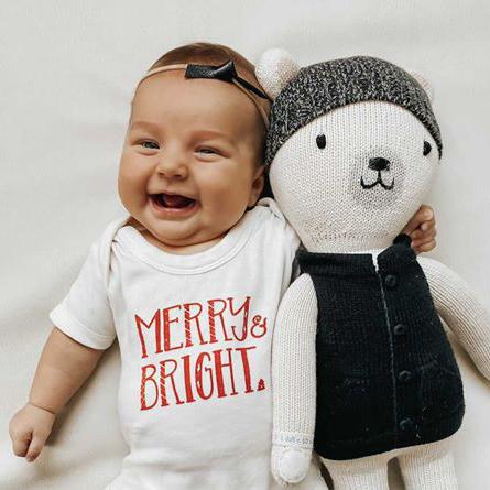 Merry and Bright Graphic Bodysuit for Baby