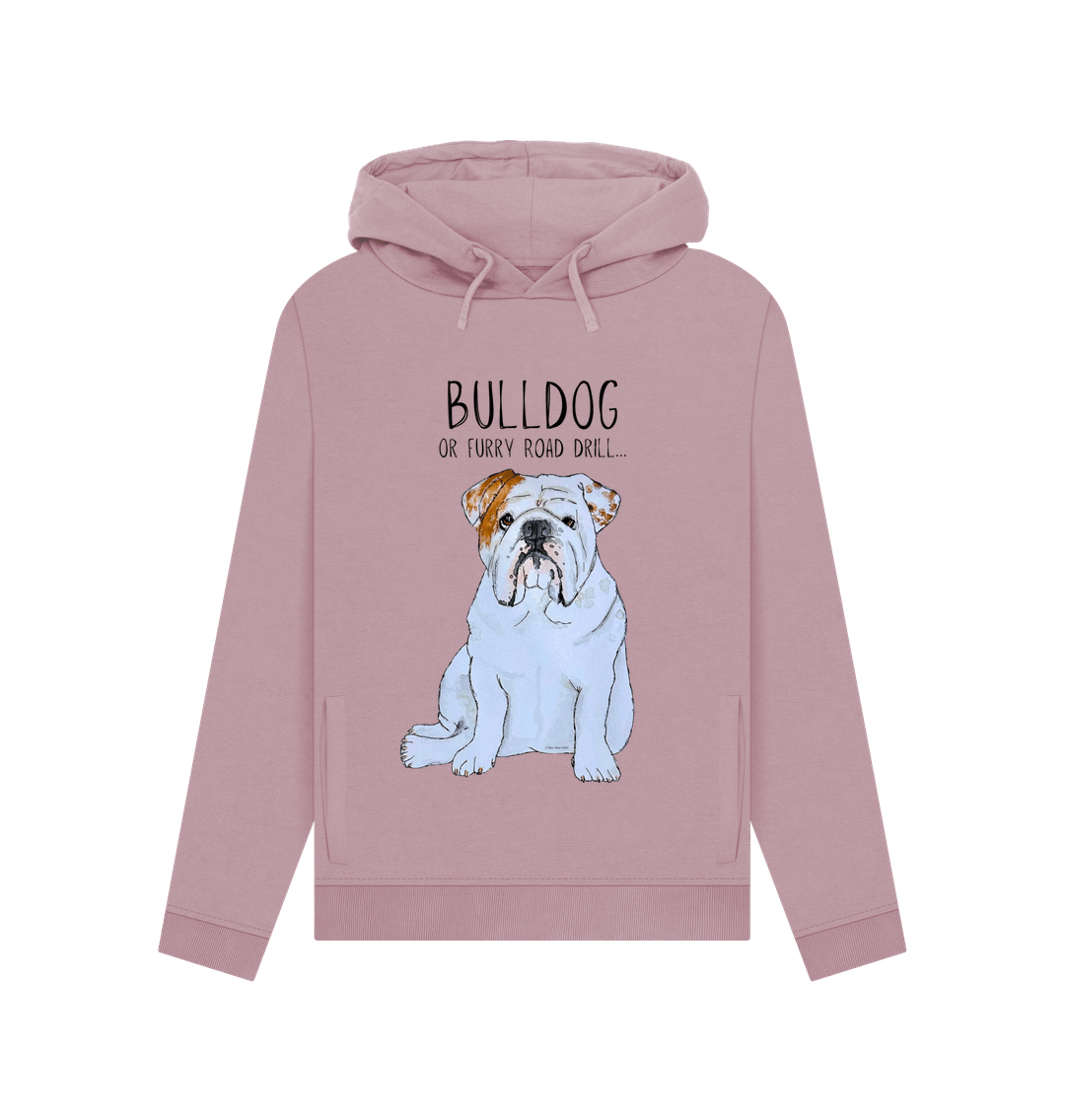 Bulldog Bold: Furry Road Drill Women’s Hoodie for Rebel Comfort!