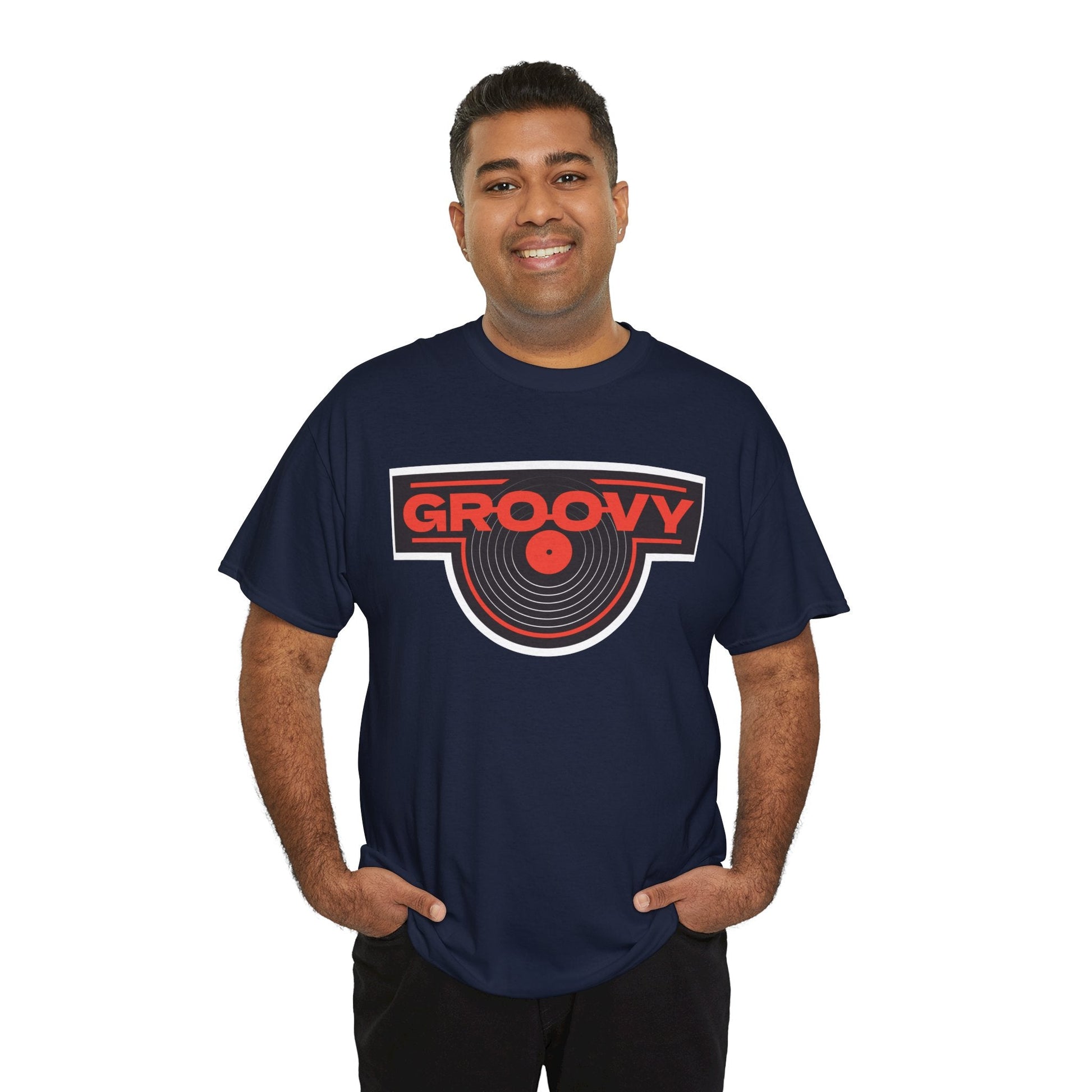 Groovy Men's Vinyl Records T-Shirt