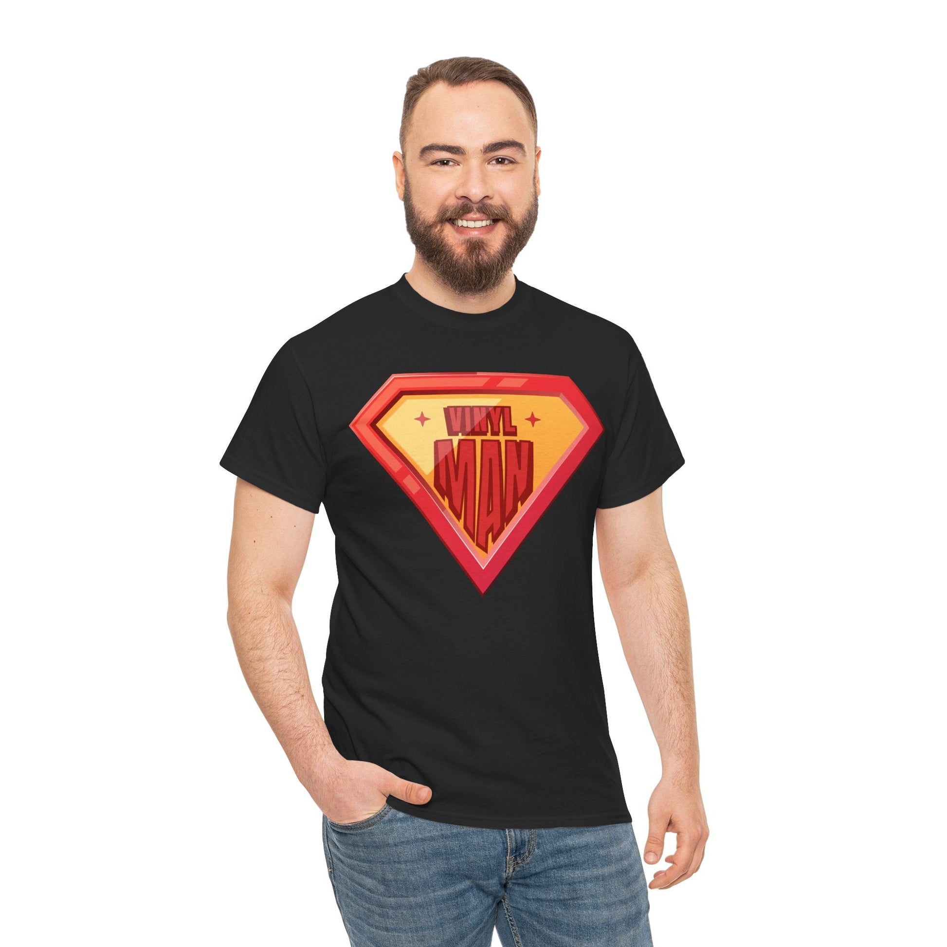 Vinyl Man Men's Superhero T-Shirt