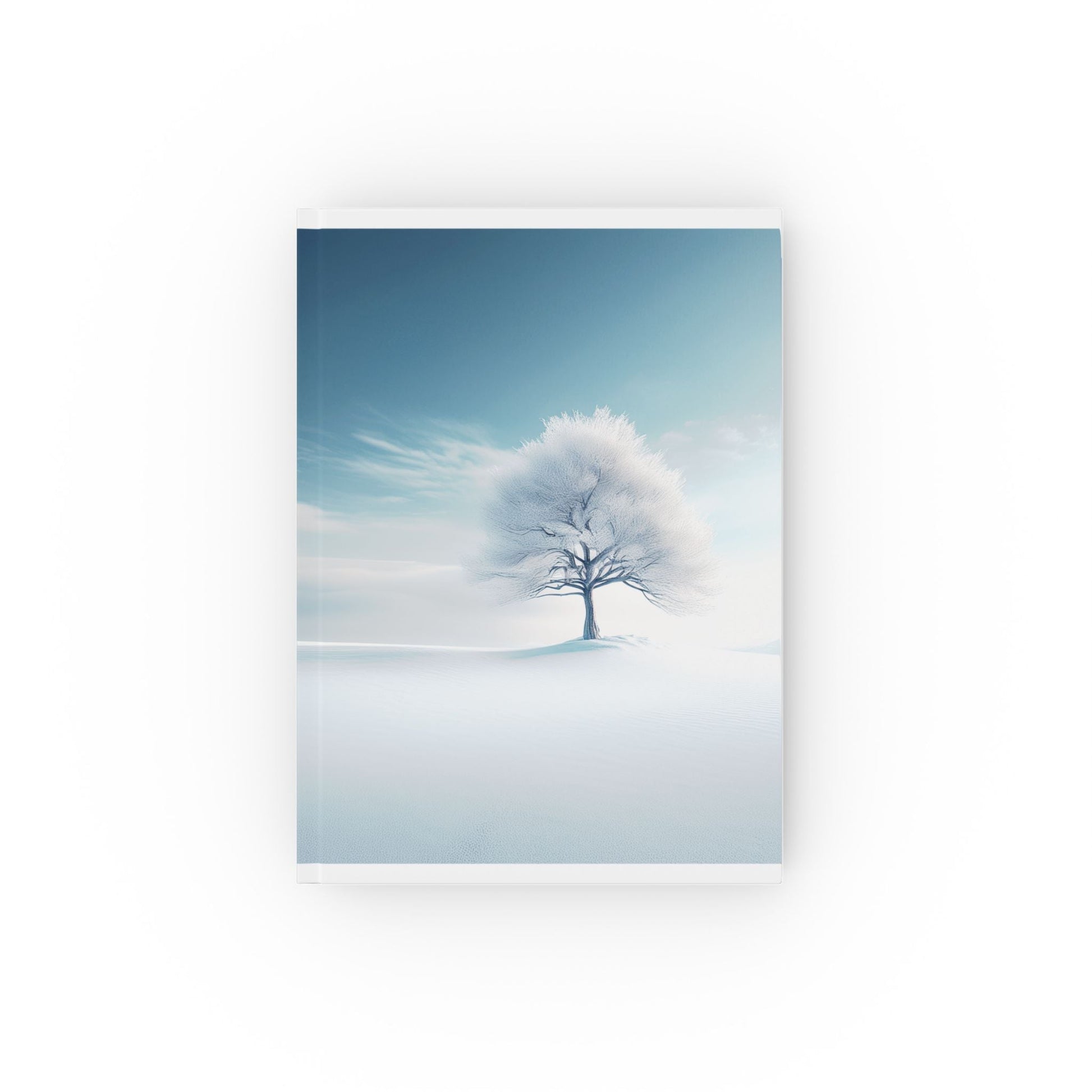 Winter Calm A5 Hardcover Journal – Peaceful Snow Landscape Notebook for Daily Writing
