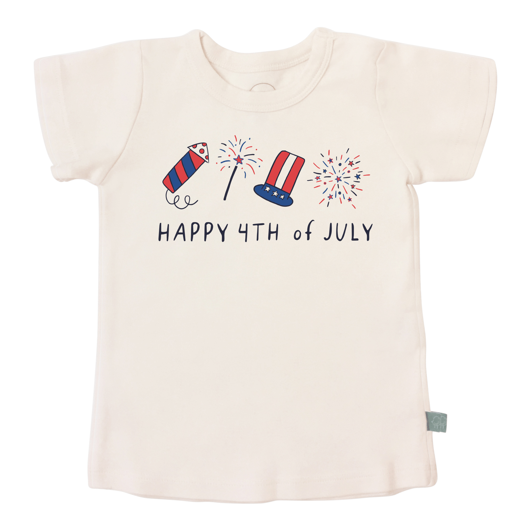 Happy 4th of July Graphic Tee for Toddlers