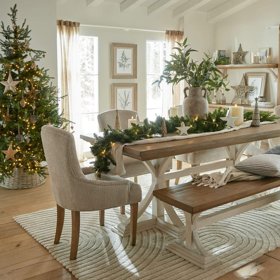 Handwoven wicker Christmas bauble in warm brown, showcasing intricate artisan texture for rustic holiday decor by Sostter at brixbailey.com