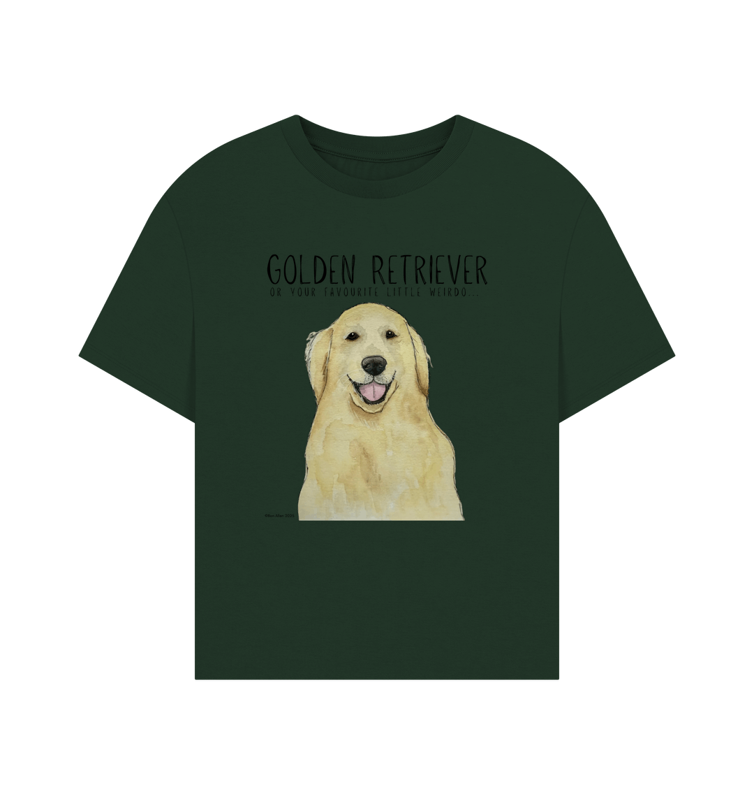 Golden Retriever Vibes: Sustainable Women’s Relaxed Fit T-Shirt