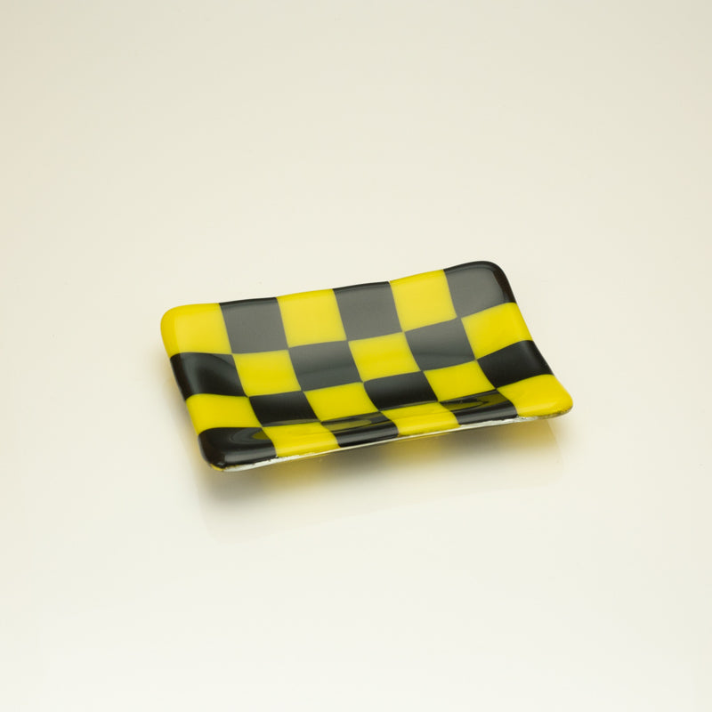 12x7cm Chequered Dual Coloured Small Tray - Bullseye Collection
