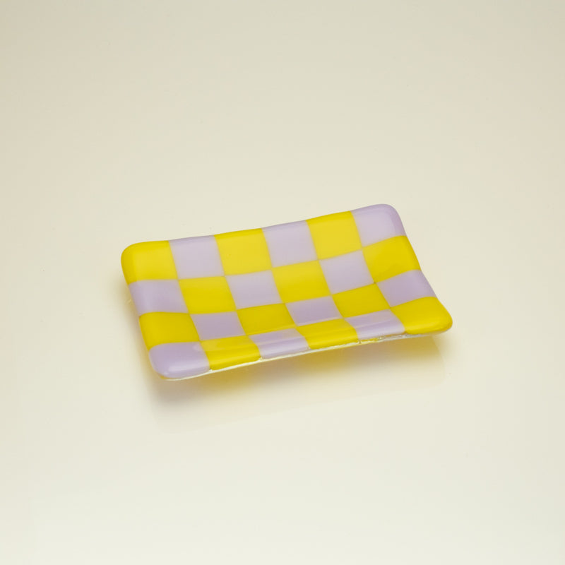 12x7cm Chequered Dual Coloured Small Tray - Bullseye Collection