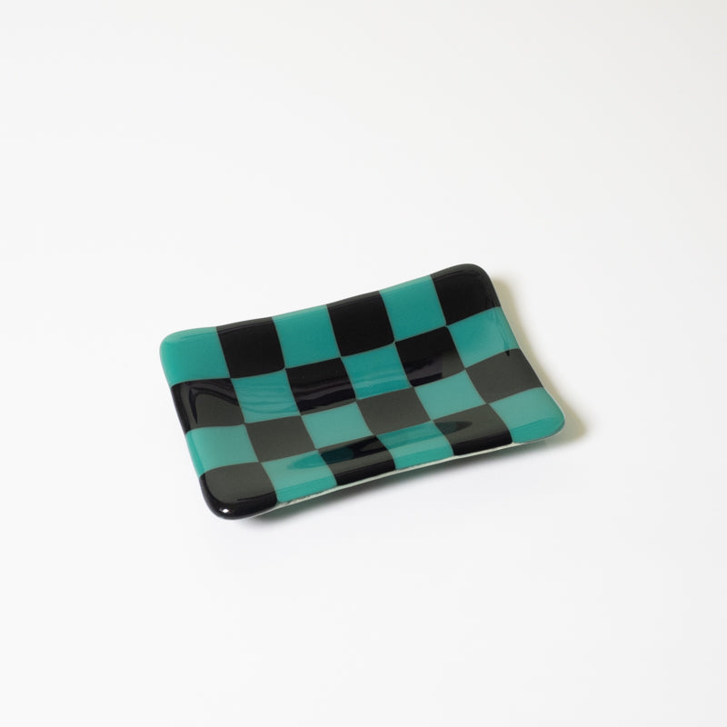 12x7cm Chequered Dual Coloured Small Tray - Bullseye Collection