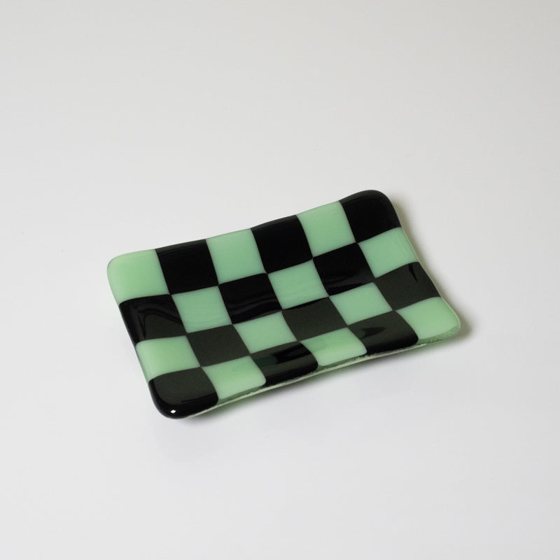 12x7cm Chequered Dual Coloured Small Tray - Bullseye Collection