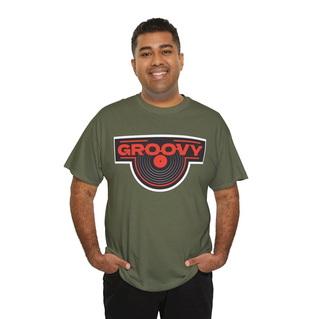 Groovy Men's Vinyl Records T-Shirt