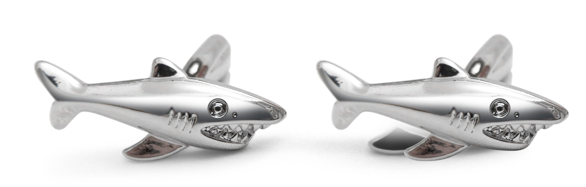 Silver Shark Cufflinks