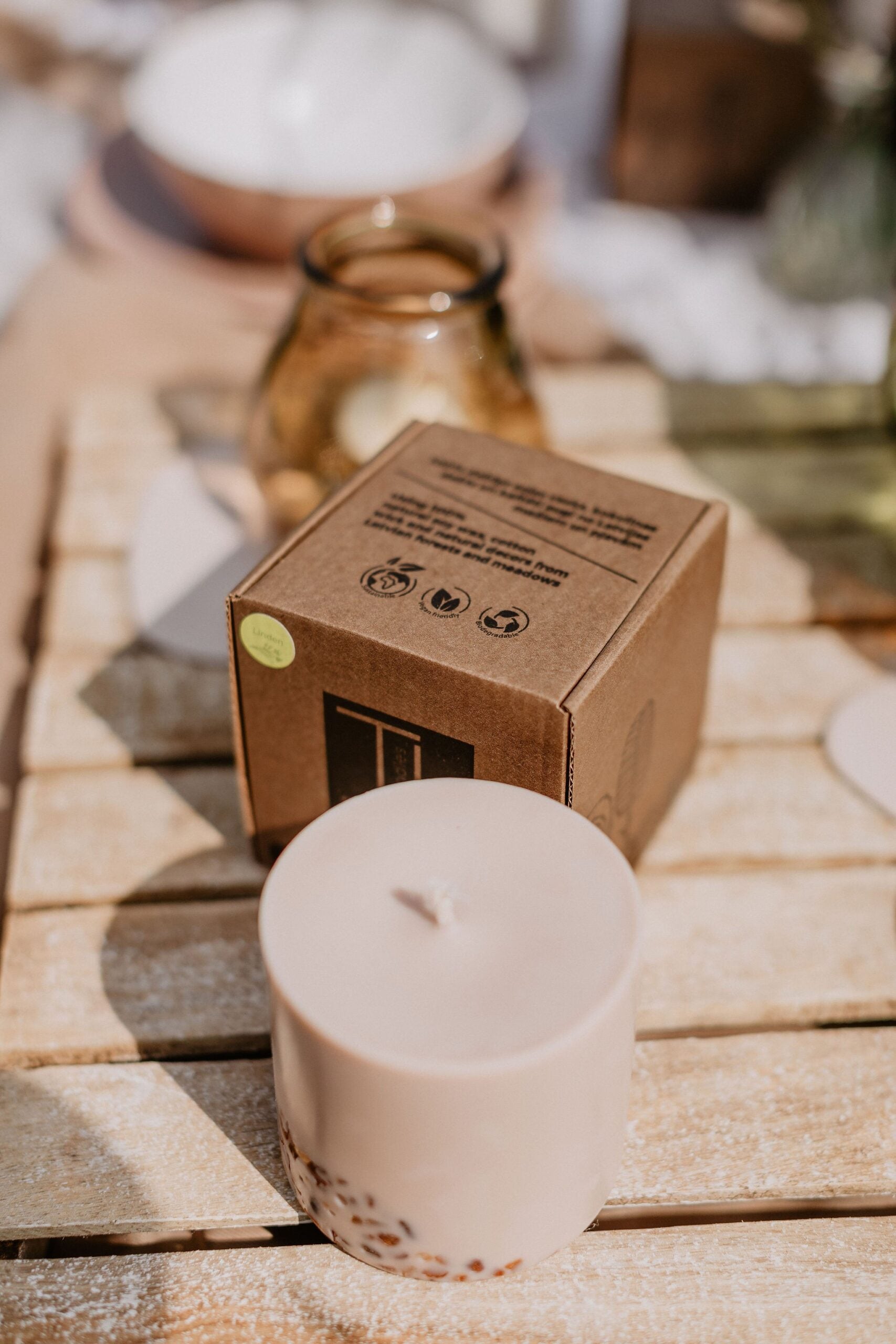 Handmade Latvian Summer Candle – Linden & Honey Aroma by TL Candles at www.brixbailey.com