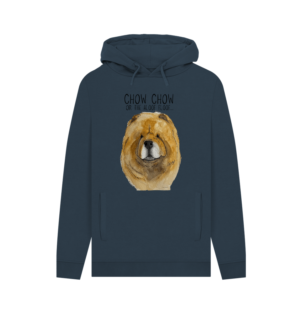 Stay Snuggly with the Aloof Floof – Red Chow Chow Men's Hoodie!