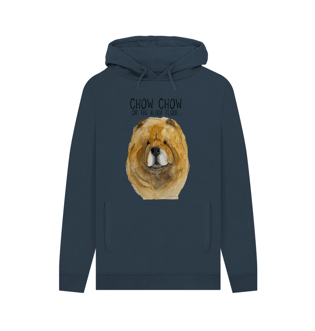 Stay Snuggly with the Aloof Floof – Red Chow Chow Men's Hoodie!