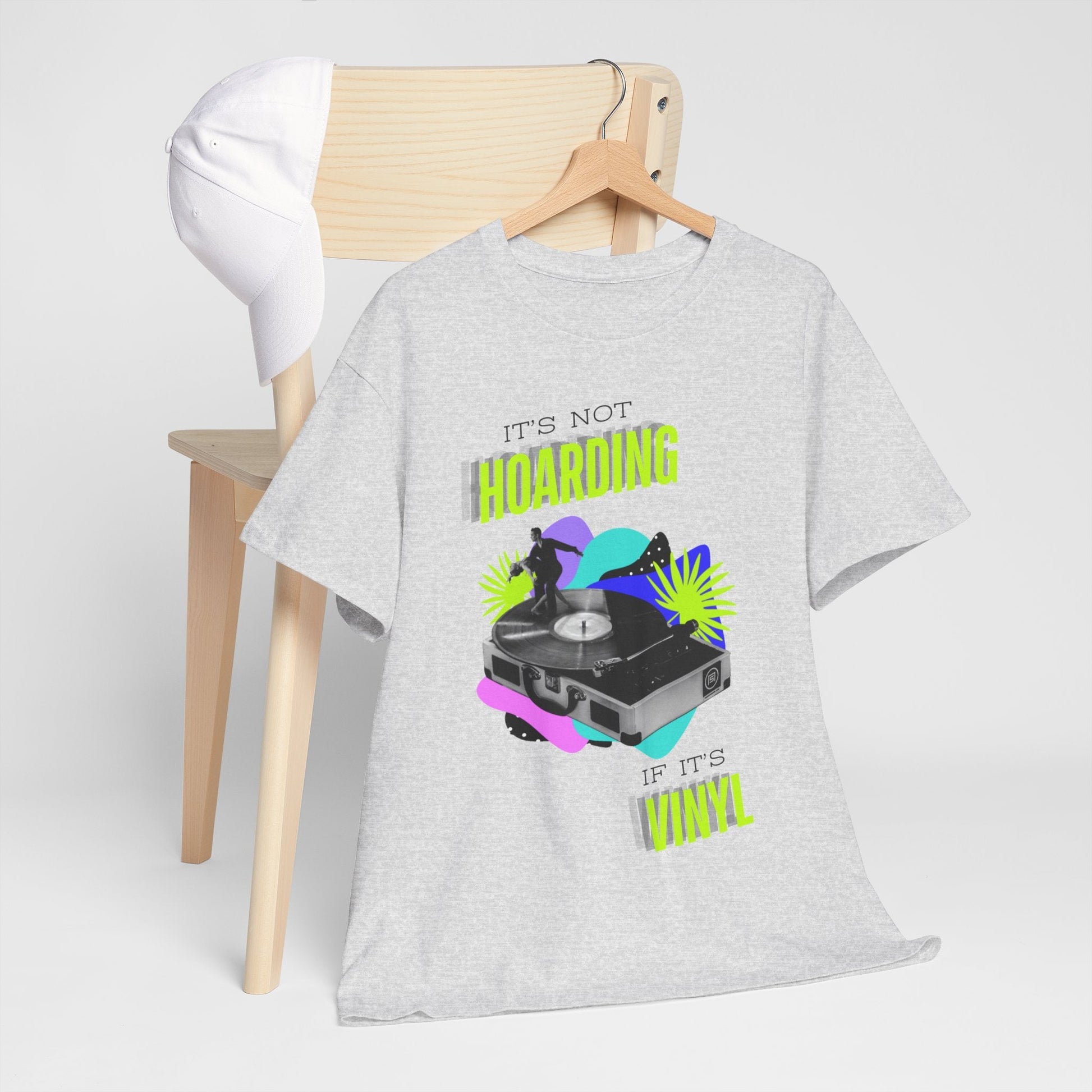 It's Not Hoarding If It's Vinyl Fluorescent Men's T-Shirt