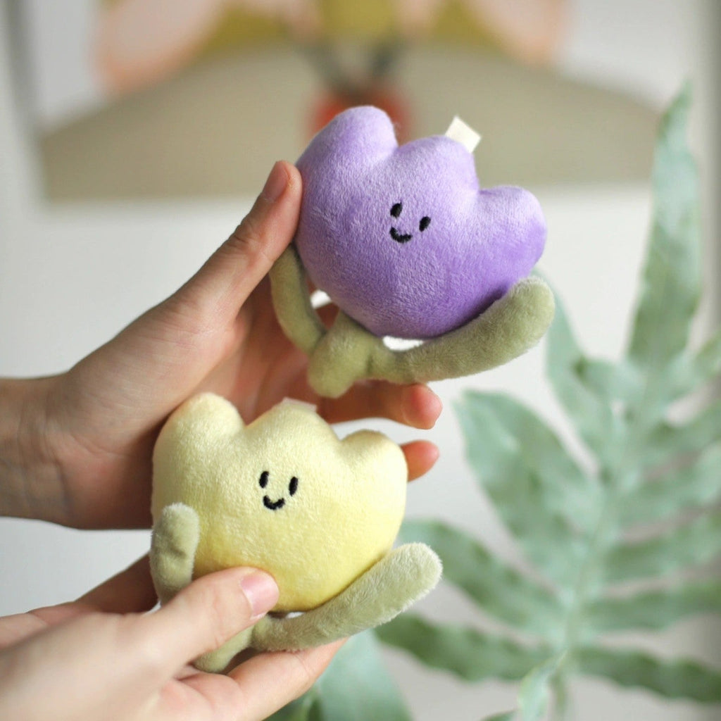 Spring Tulip Bag Charm in White