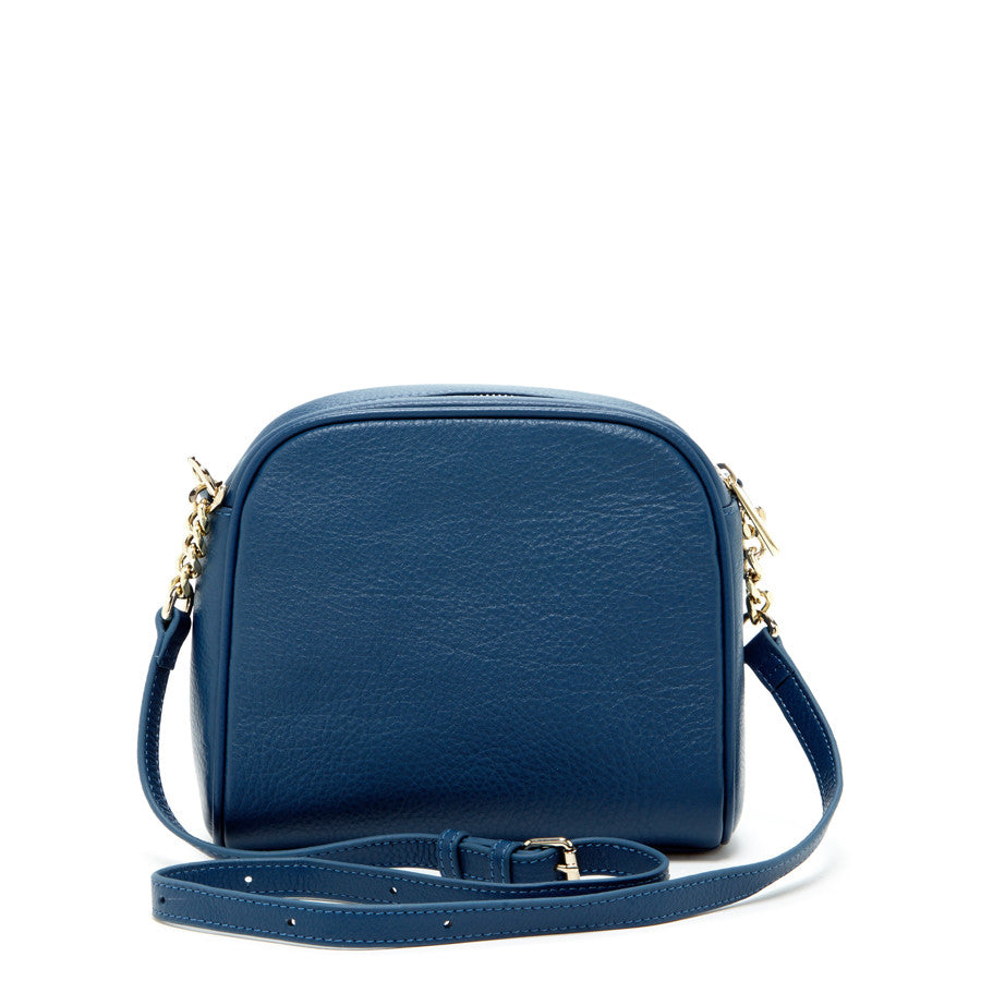 Small Crossbody Bag in Off White and Blue