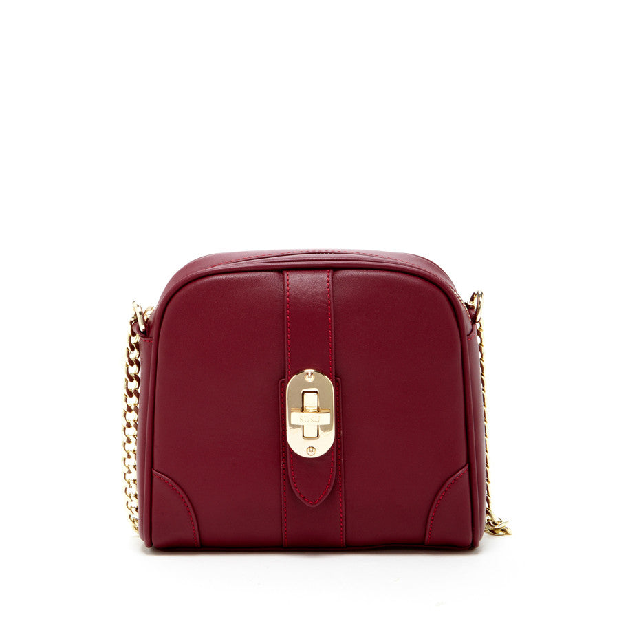 Small Crossbody Bag in Burgundy