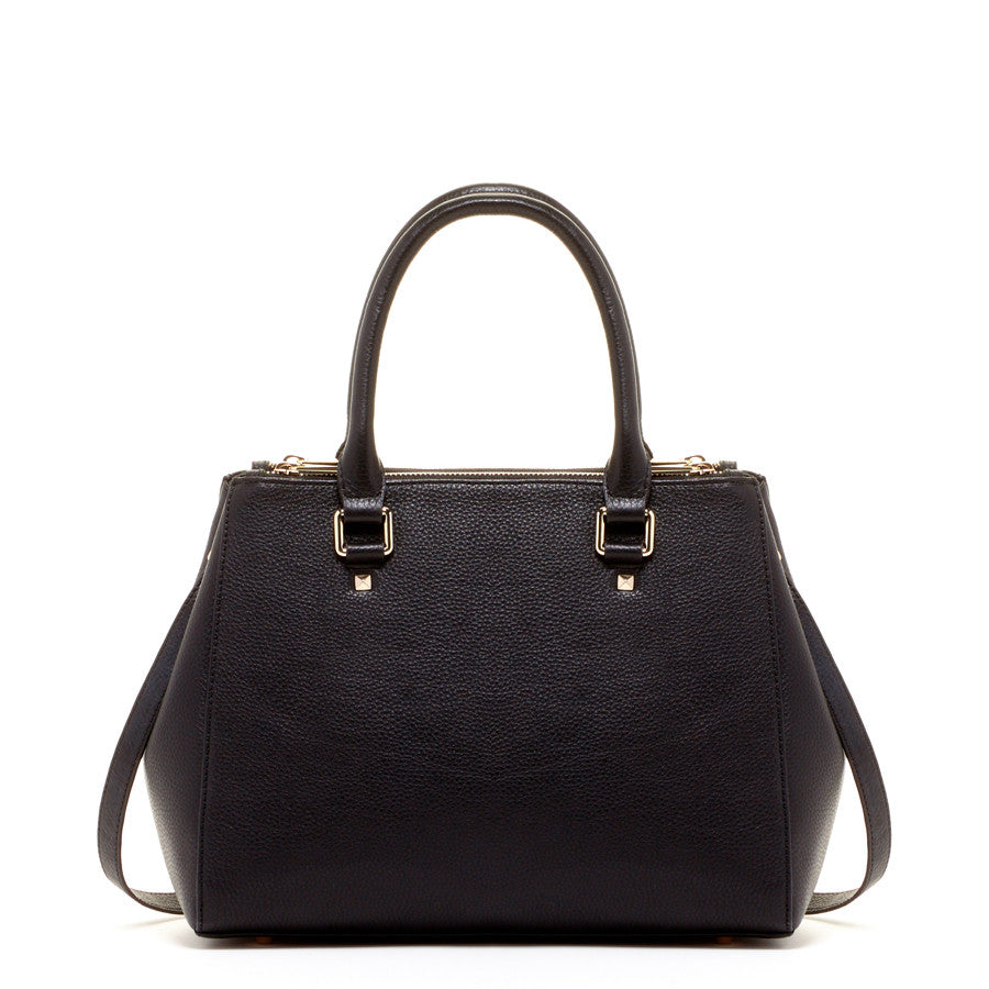 Black Leather Satchel Bag