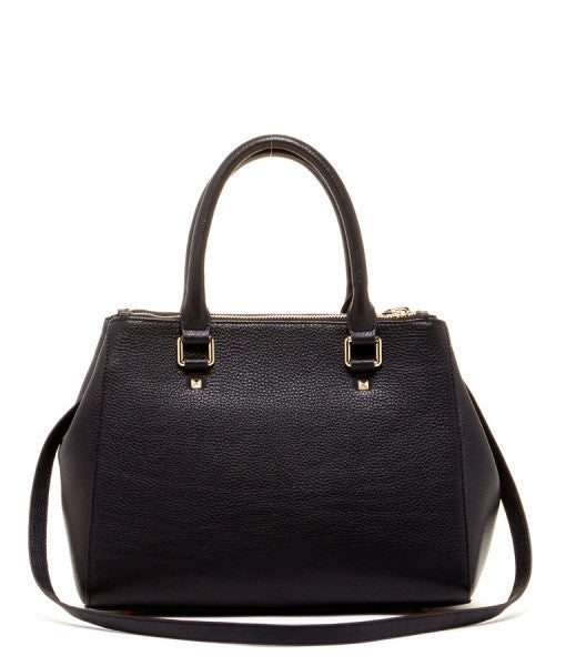 Black Leather Satchel Bag