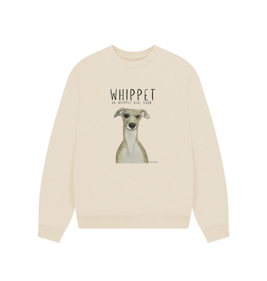 Whippet-Inspired Women’s Oversized Sweatshirt: Cozy, Cool, and Zoomie-Approved!