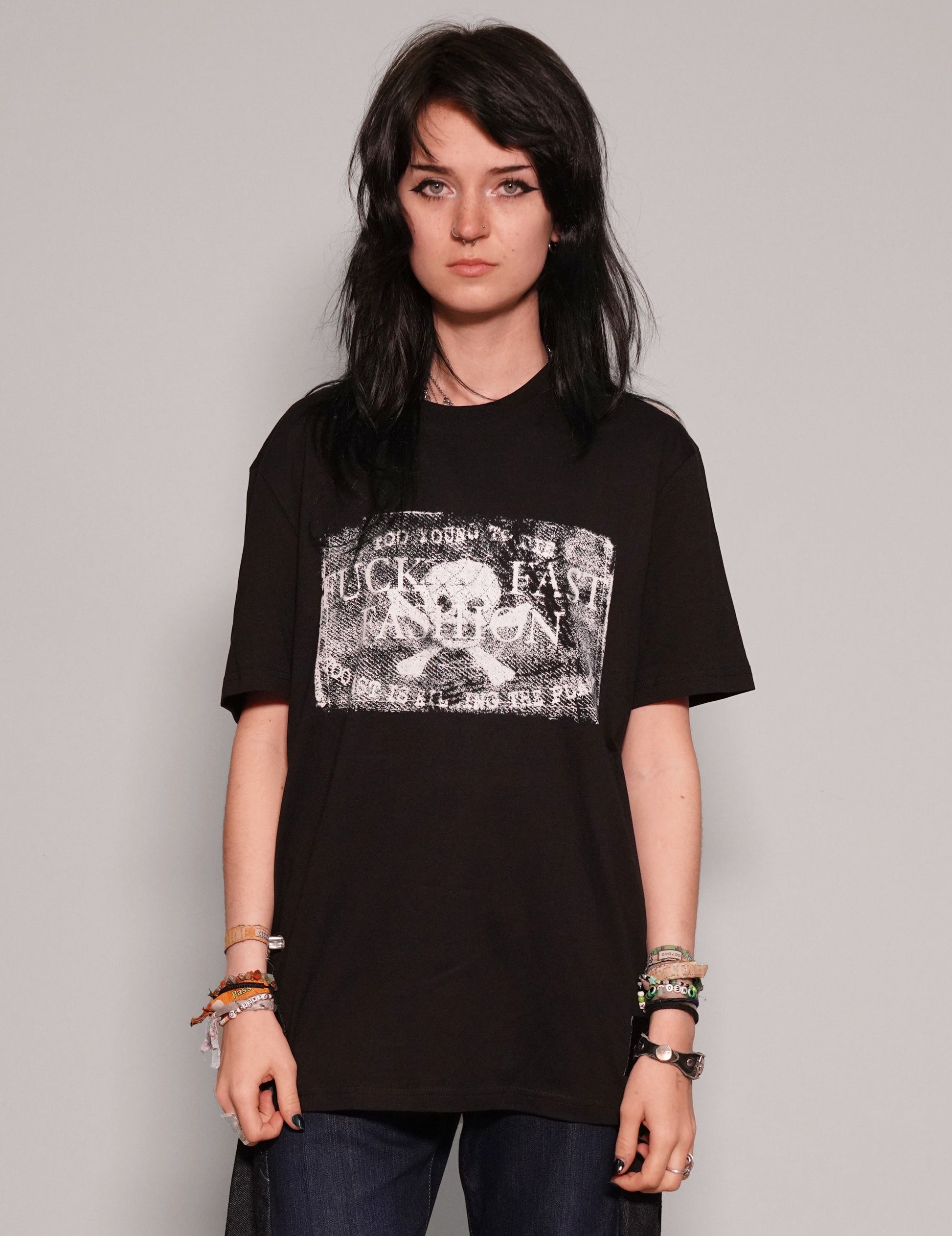 F*ck Fast Fashion T-Shirt in Black