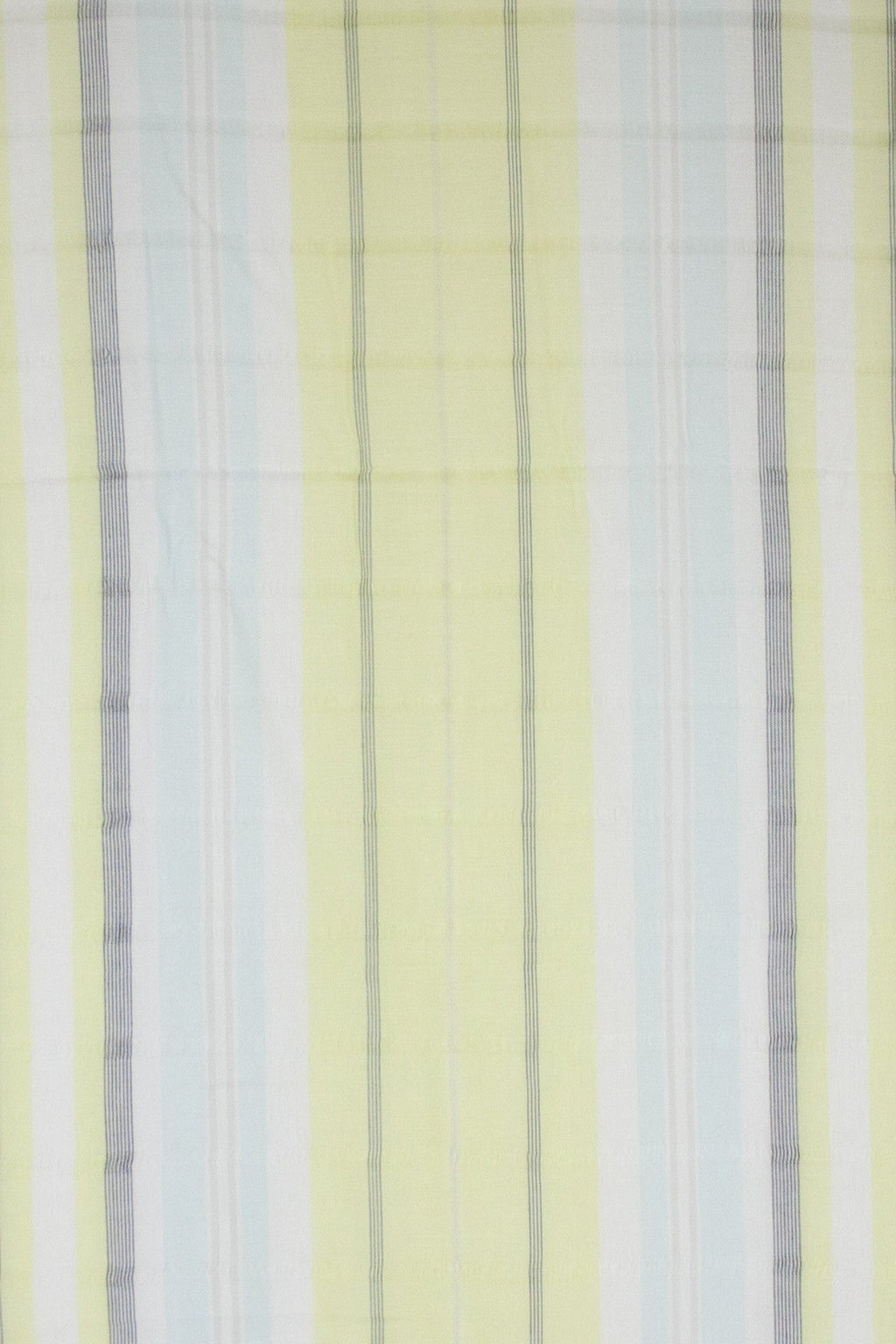 Leno Weave Stripes Cotton Scarf - Aqua Lime