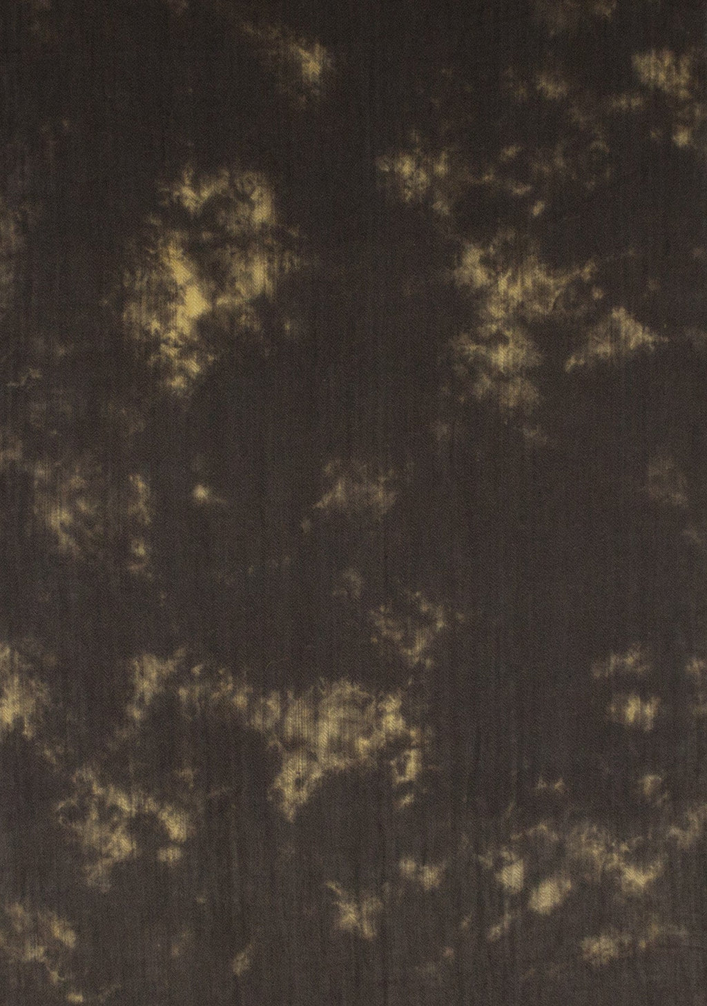 Tie-Dye Print Herringbone Weave Cotton Scarf -  Brown Yellow