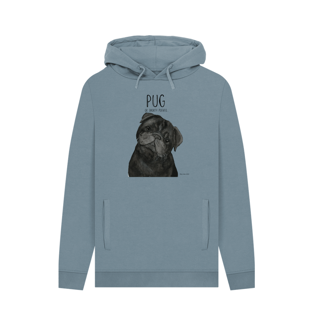 Snorty Potato Men’s Hoodie – Cozy Pug Vibes for Dog Lovers!