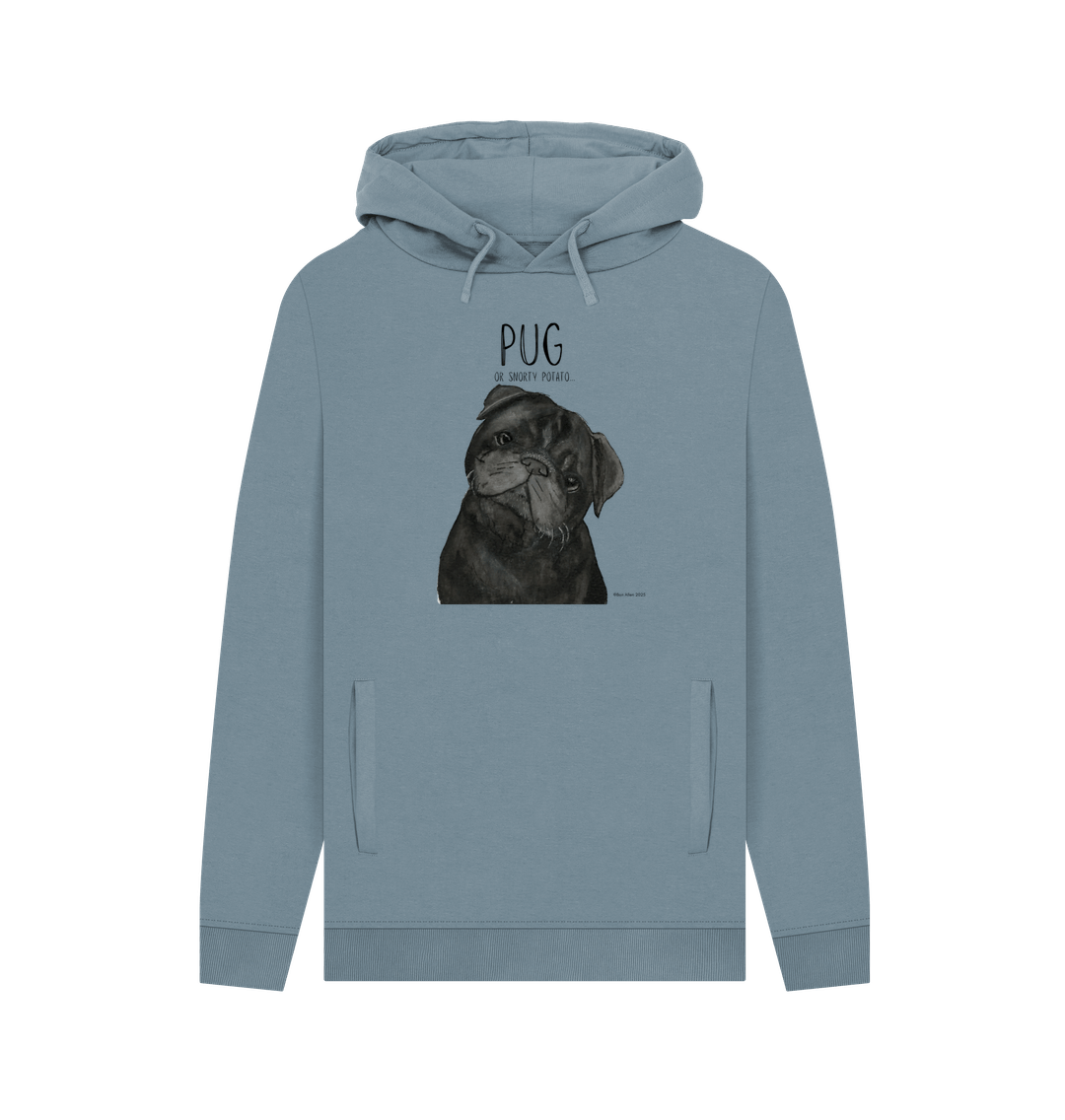 Snorty Potato Men’s Hoodie – Cozy Pug Vibes for Dog Lovers!