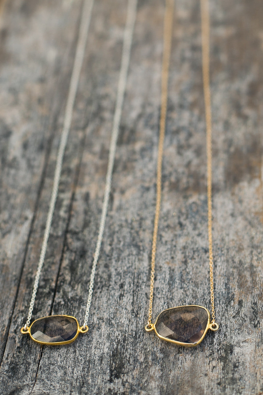 Mrs. Parker Necklace in Smoky Quartz