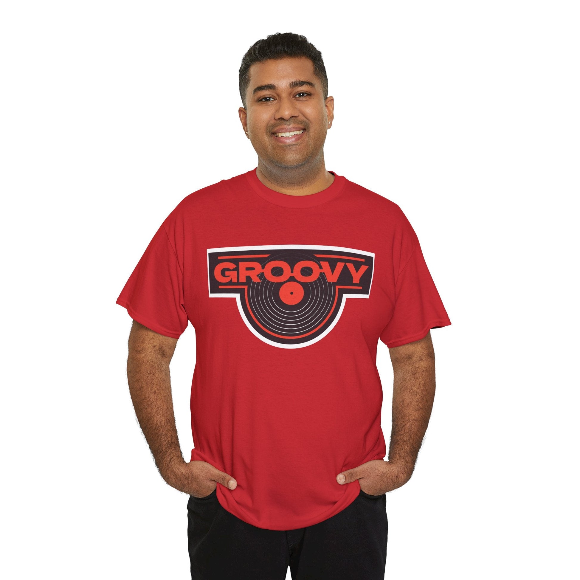 Groovy Men's Vinyl Records T-Shirt
