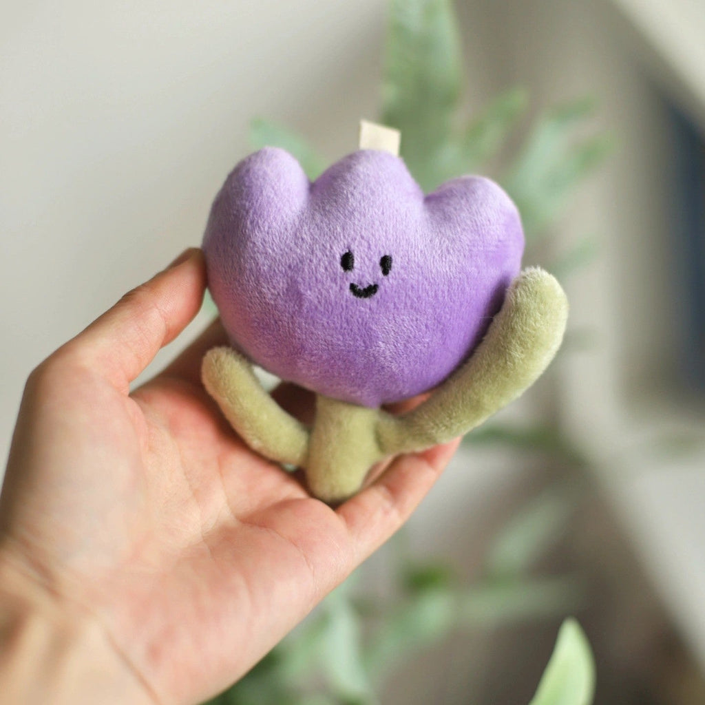 Spring Tulip Bag Charm in White